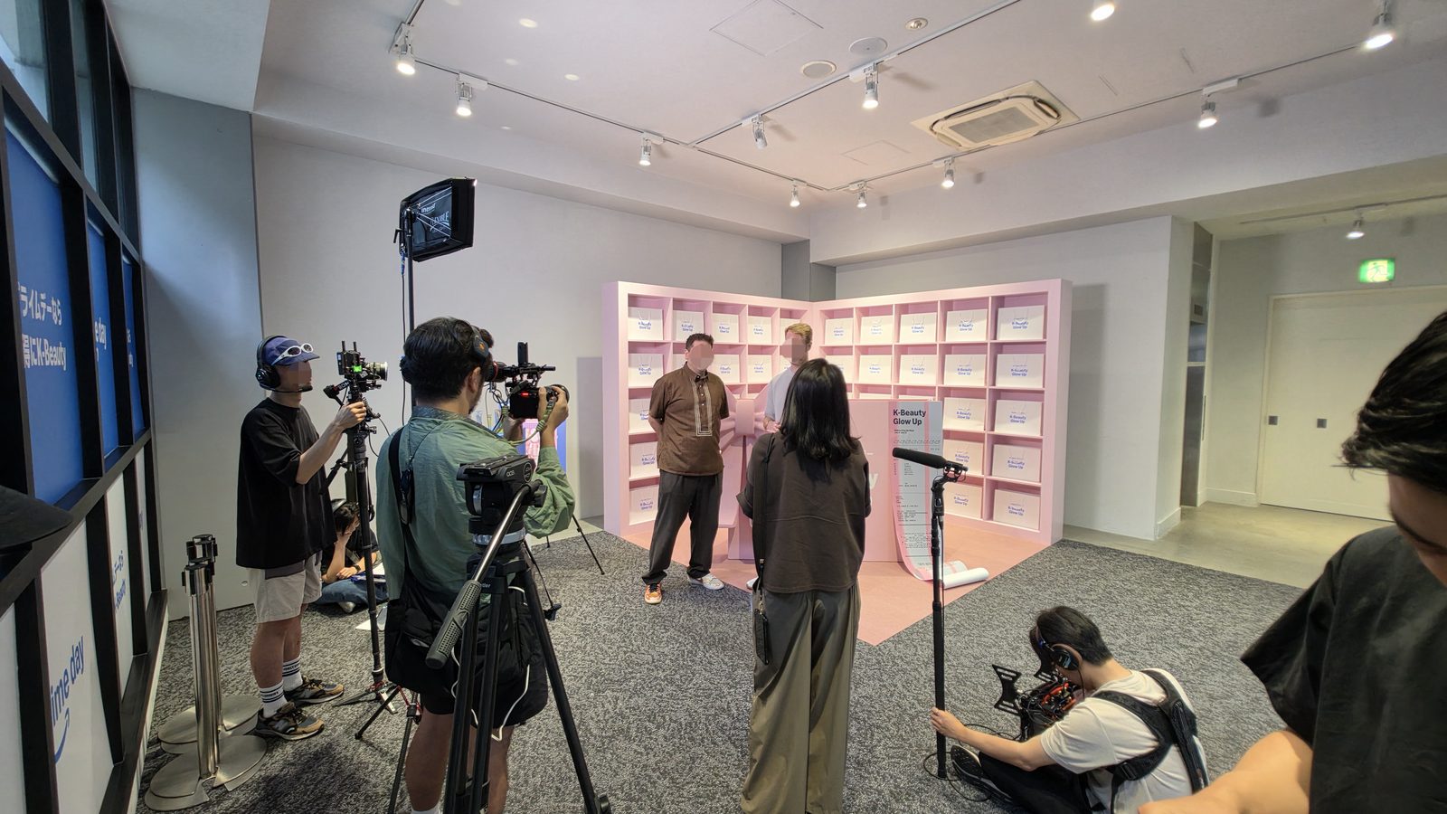 YJ Production crew on a shoot in Korea